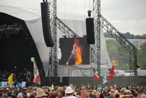 Pete Doherty en el Other Stage, Glastonbury 2009